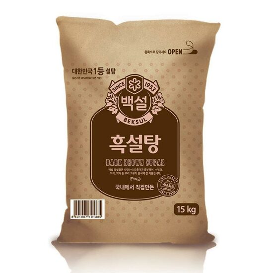 CJ SUGAR DARK BROWN 15KG