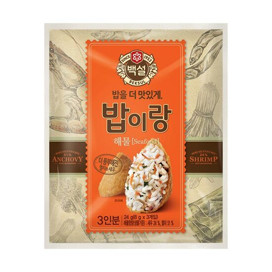 CJ RICE SEASONING MIX SEAFOOD FLAVOR 24G