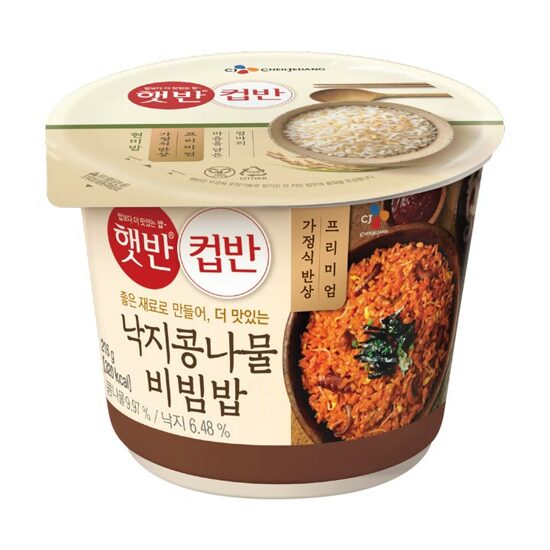 CJ CUPBAHN OCTOPUS & BEAN SPROUTS WITH RICE 216G