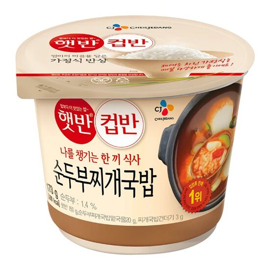 CJ CUPBAHN SOFT BEAN CURD STEW WITH RICE 173G