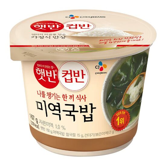 CJ CUPBAHN SEAWEED SOUP WITH RICE 167G