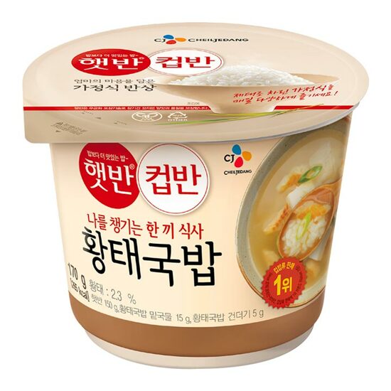 CJ CUPBAHN DRIED POLLACK SOUP WITH RICE 170G