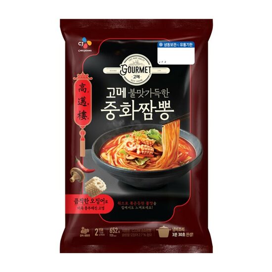 CJ NOODLES CHINESE STYLE WITH VEGEABLE&SEAFOOD 652G