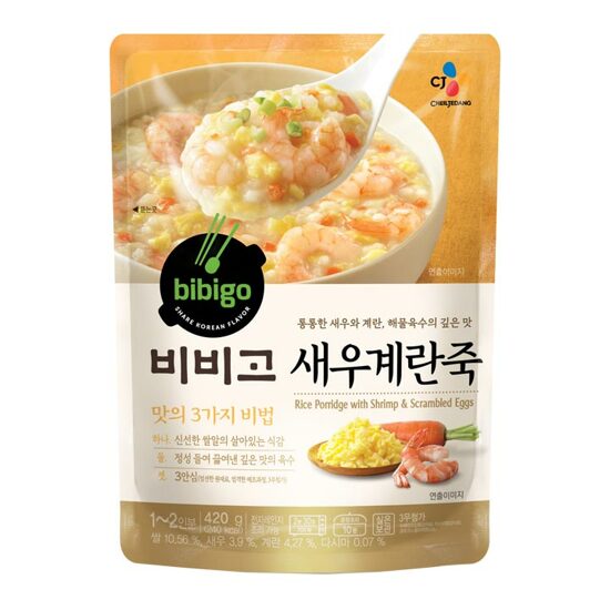 CJ PORRIDGE SHRIMP&EGG 420G