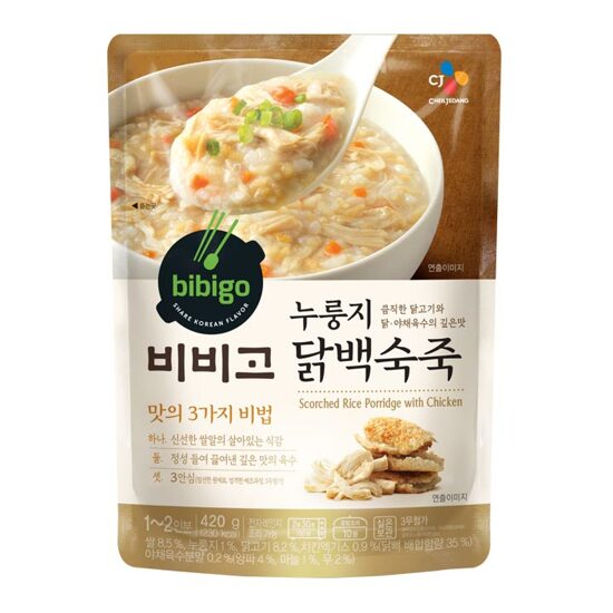 CJ PORRIDGE SCORCHED WITH CHICKEN 420G