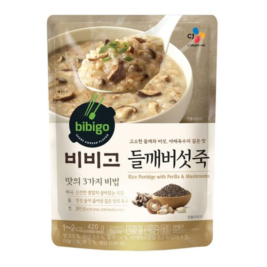 CJ PORRIDGE MUSHROOM&PERILLA SEEDS 420G