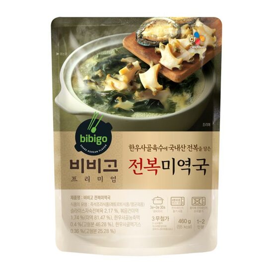 CJ SOUP ABALONE&SEAWEED 460G