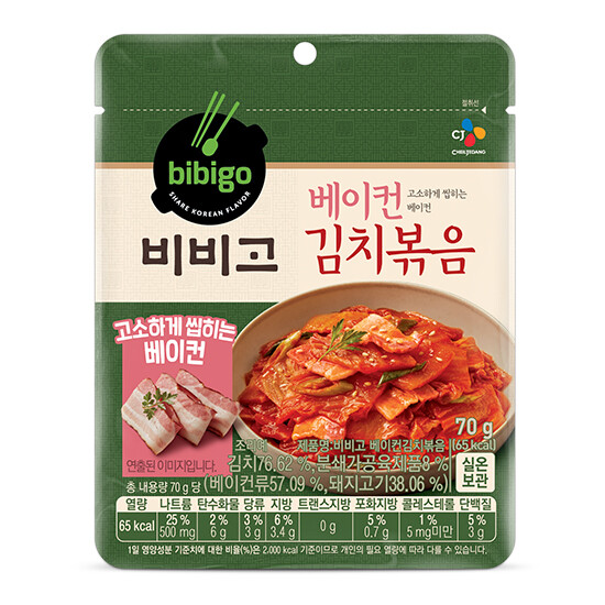 CJ KIMCHI STIR FRIED WITH BACON 70G