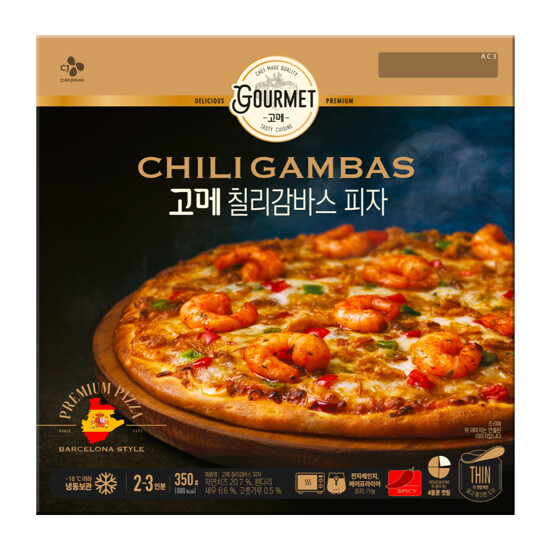 CJ PIZZA BARCELONA CHILLI GAMBAS 350G