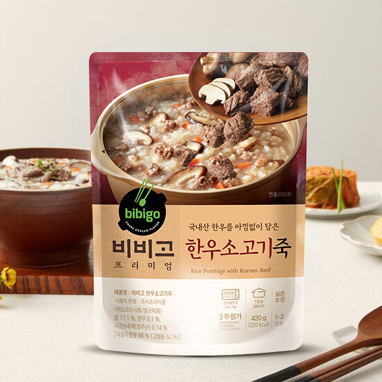 CJ PORRIDGE KOREAN BEEF 420G