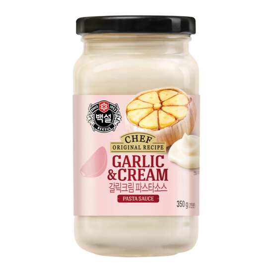 CJ PASTA SAUCE GARLIC CREAM 350G