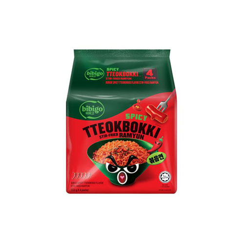 bibigo Ramyun Spicy Tteokbokki(122g*4)2